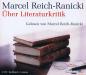 Mobile Preview: Über Literaturkritik Marcel Reich-Ranicki Hörbuch Audio CD ( 2 CDs ) 105 Min.