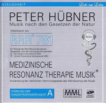 RRR 781 Stärkung der Konzentrationsfähigkeit Peter Hübner CD Medizinische Resonanz Therapie