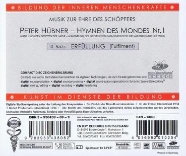 Hymnen des Mondes Nr. 1 / Musik zur Ehre des Schöpfers von Peter Hübner CD 4.Satz Erfüllung