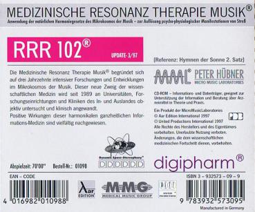 RRR 102 Peter Hübner Musik nach den Gesetzen der Natur CD - Resonanz Therapie