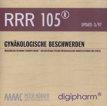 RRR 105 Peter Hübner CD Gynäkologische Beschwerden Medizinische Resonanz Therapie Musik nach den Gesetzen der Natur