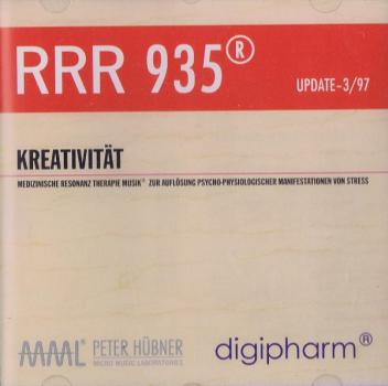 RRR 935 Kreativität Peter Hübner CD Medizinische Resonanz Therapie - Digipharm