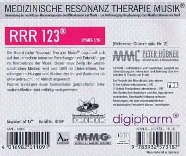 Preview: RRR 123 Peter Hübner Musik nach den Gesetzen der Natur CD Medizinische Resonanz Therapie - Digipharm