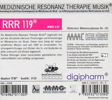 RRR 119 Peter Hübner Musik nach den Gesetzen der Natur CD Medizinische Resonanz Therapie