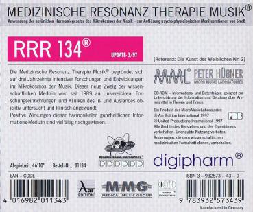 RRR 134 Peter Hübner CD Medizinische Resonanz Therapie Musik digipharm