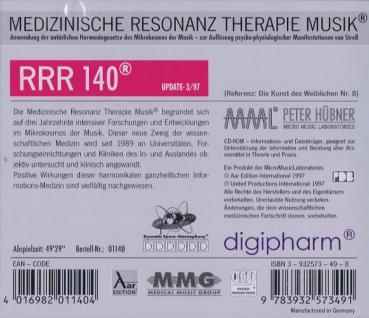 RRR 140 Peter Hübner Musik nach den Gesetzen der Natur CD Medizinische Resonanz Therapie - Digipharm