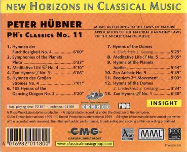 Peter Hübner PH's Classics NO.11 New Horizons in Classical Music 1999