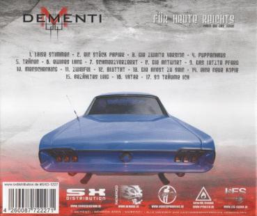 Preview: Für Heute Reichts - Dementi CD ( 17 Track ) 2005