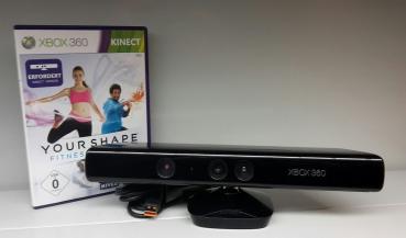 Microsoft Kinect Sensor Kamera XBOX 360 + Your Shape Fitness Evolved Sport Game