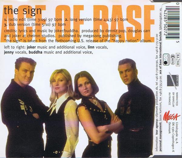 The Sign - Ace Of Base CD ( 3 Track ) Maxi Single 1993