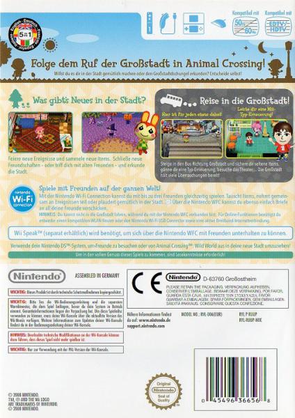 Animal Crossing: Let's go to the City - Nintendo Wii Game