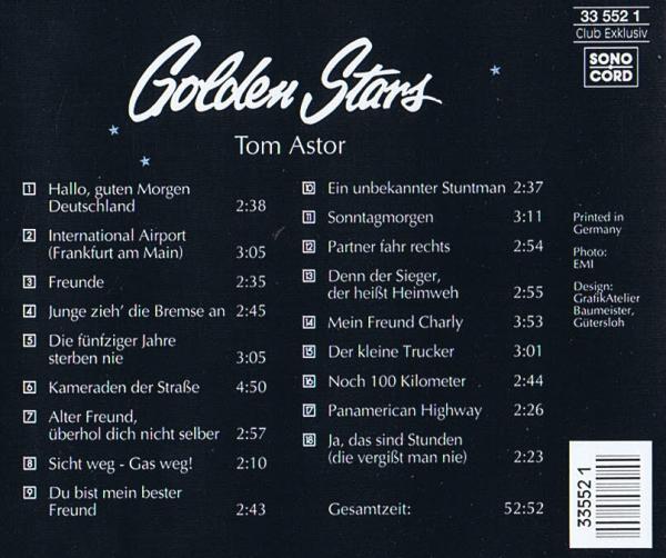 Golden Stars - Tom Astor CD