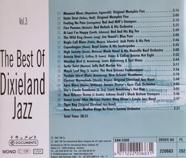 The Best of Dixieland Jazz Vol.3 CD ( 20 Track ) 2003