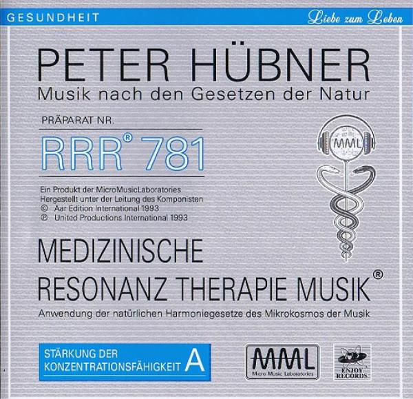 RRR 781 Stärkung der Konzentrationsfähigkeit Peter Hübner CD Medizinische Resonanz Therapie