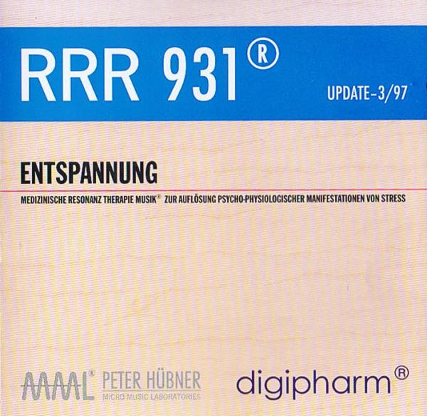 RRR 931 Peter Huebner CD - Entspannung Musik nach den Gesetzen der Natur CD - Medizinische Resonanz Therapie