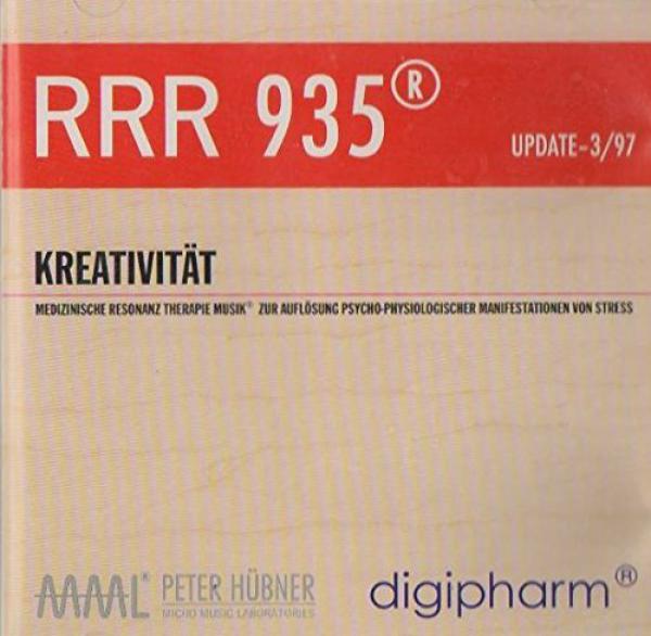 RRR 935 Peter Hübner Kreativität Musik nach den Gesetzen der Natur CD Medizinische Resonanz Therapie - Digipharm