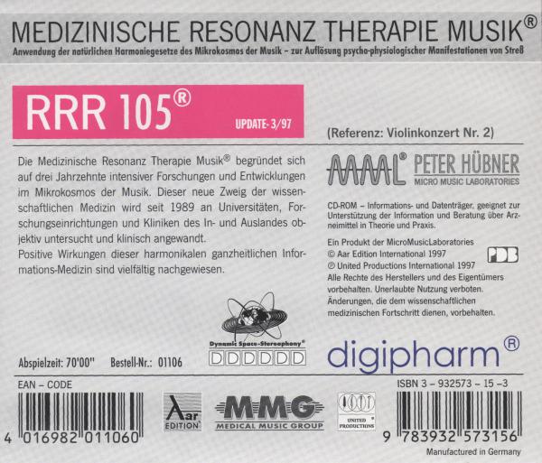 RRR 105 Digipharm Hübner CD Medizinische Resonanztherapie Manifestationen Stress