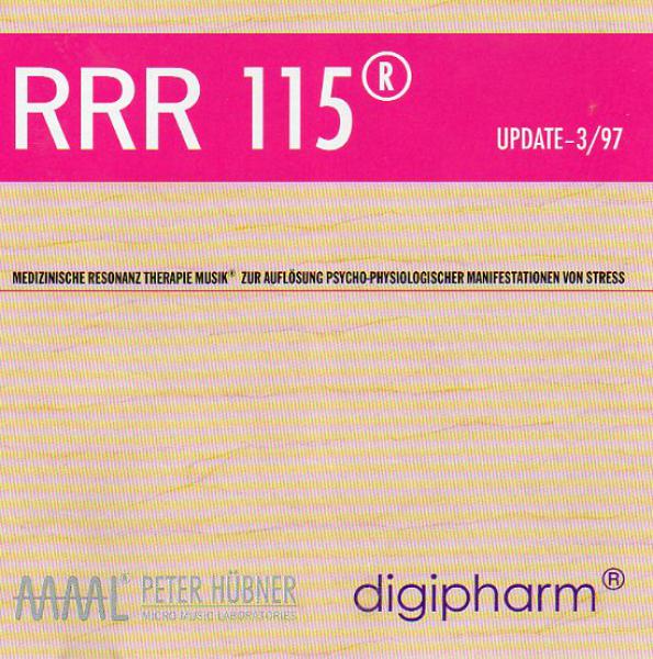 RRR 115 Peter Hübner Musik nach den Gesetzen der Natur CD Medizinische Resonanz Therapie - Digipharm