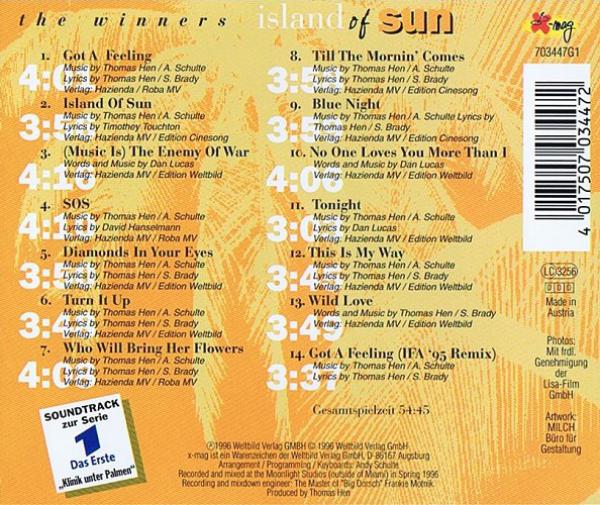 Island of Sun - Klinik unter Palmen Soundtrack CD ( 14 Track ) 1996