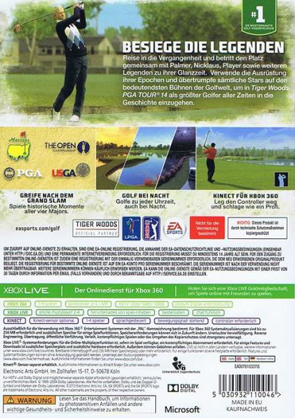 Tiger Woods PGA Tour 14 Kinect Game - XBOX 360