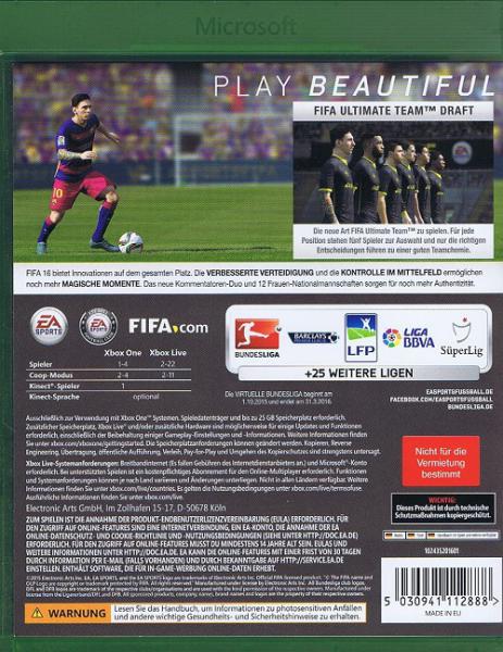 FIFA 16  ( XBOX ONE ) Spiel