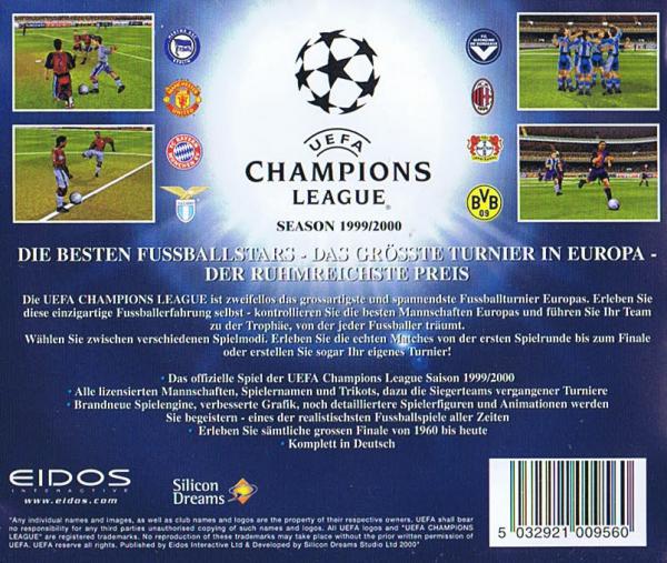 UEFA Champions League Season 1999 / 2000 PC CD-ROM