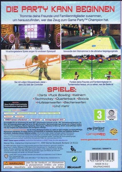 Game Party in Motion XBOX 360 ( Kinect erforderlich ) Active Sport Spiel