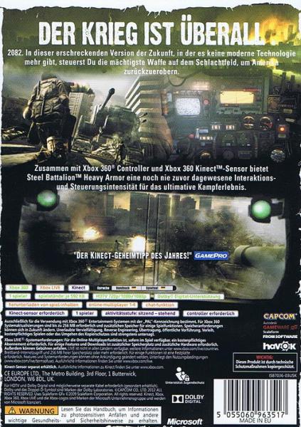 Steel Battalion - Heavy Armor  Kinect Game - XBOX 360 ( Kinect erforderlich )
