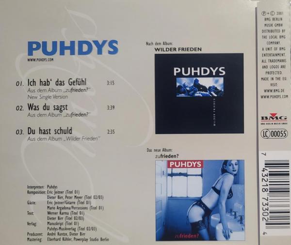 Puhdys - Ich hab´das Gefühl CD ( 3 Track ) Maxi Single BMG 2001