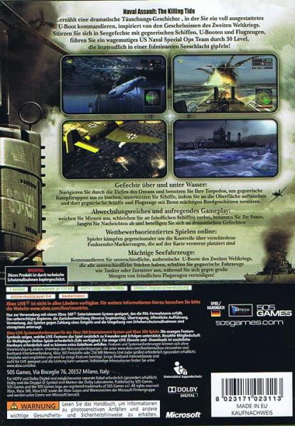 Naval Assault - The Killing Tide XBOX 360 Spiel