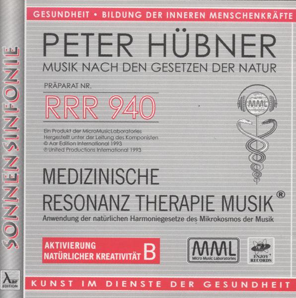 RRR 940 Peter Hübner CD Resonanztherapie Aktivierung natürlicher Kreativität B